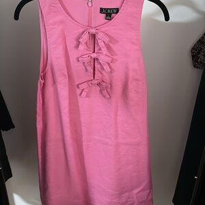 J. Crew Pink Bow Dress